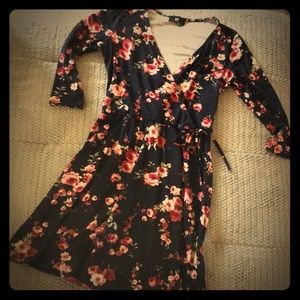 Floral wrap dress!